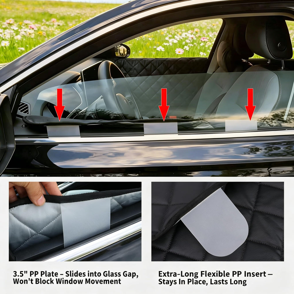 Lioraix door protector fitted in a car demonstrating coverage