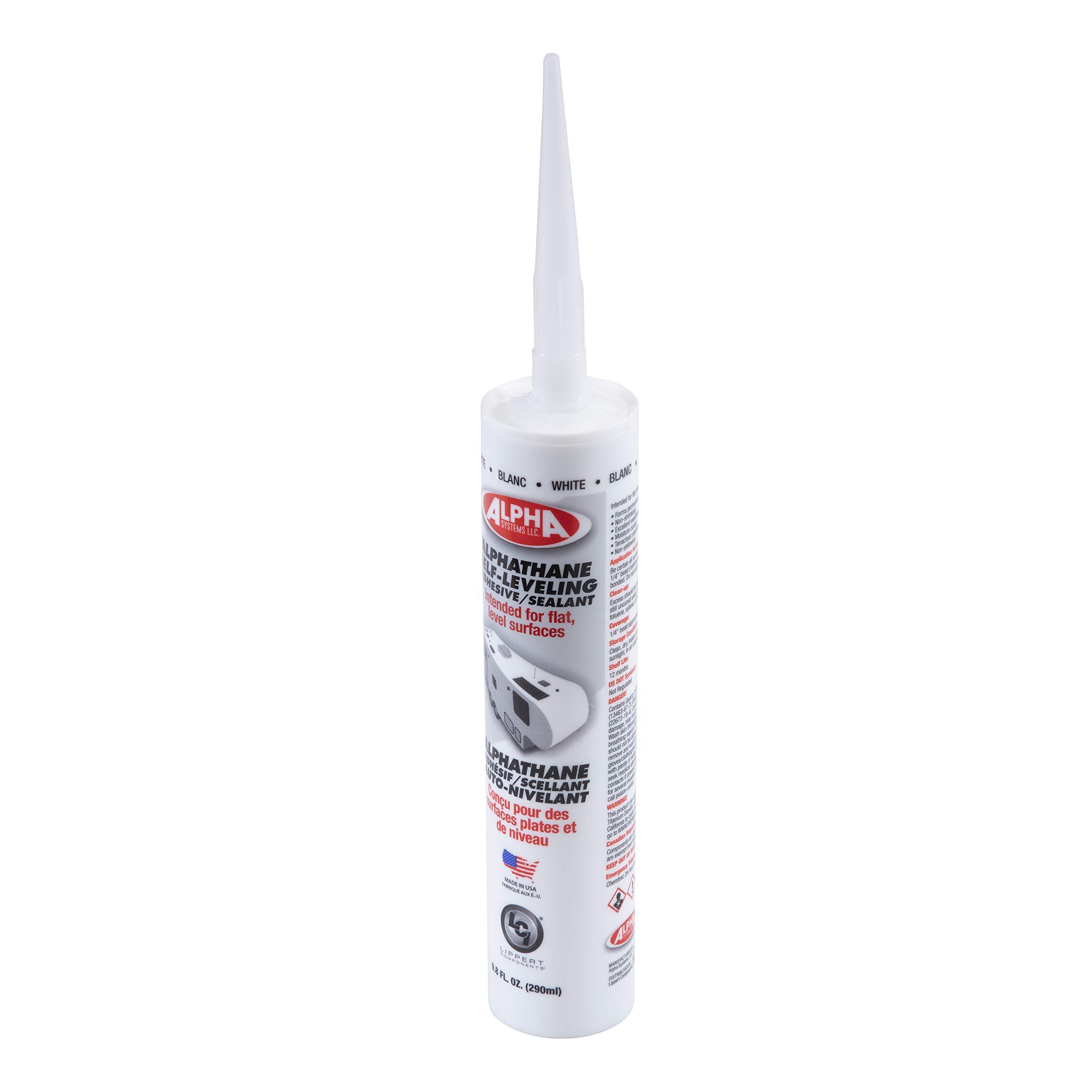 Lippert ALPHATHANE 5121 cured seam closeup demonstrating durable seal