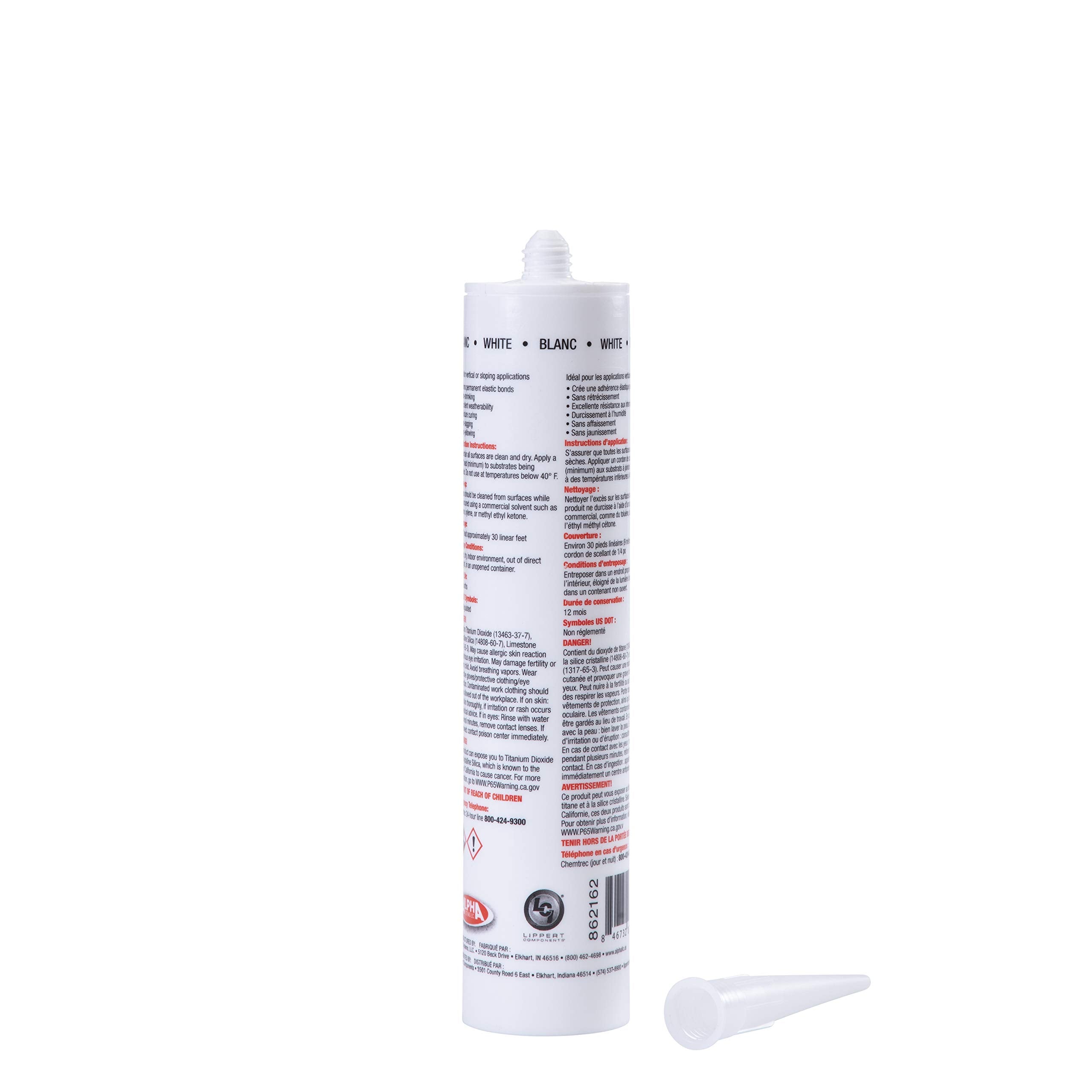 Lippert Components 5160 close-up of cured seal demonstrating flexible surface protection