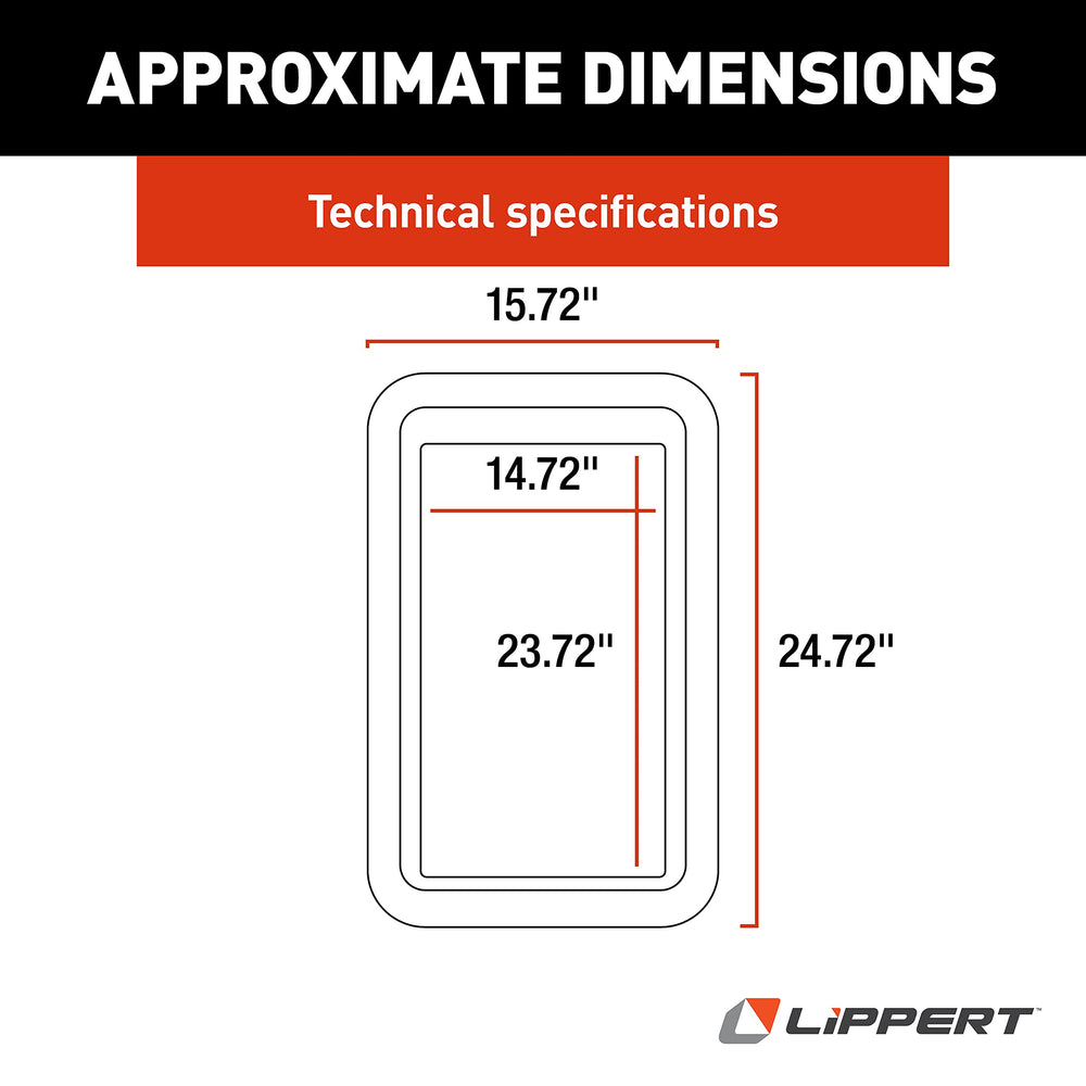 Lippert Components close-up of tinted glass highlighting reduced glare and clearer outdoor view