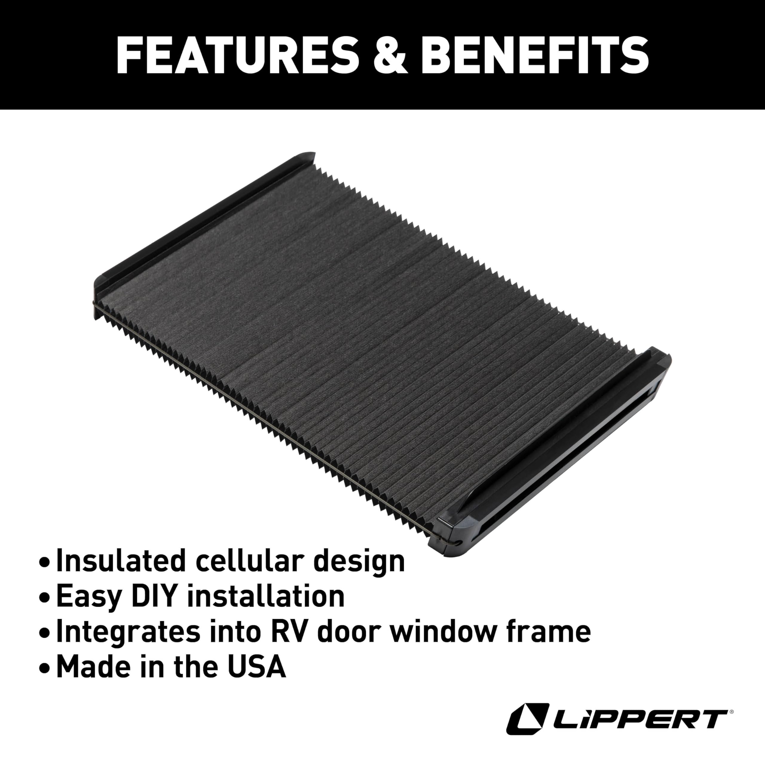 Lippert EcoCell installed in entry door demonstrating secure snap-in fit