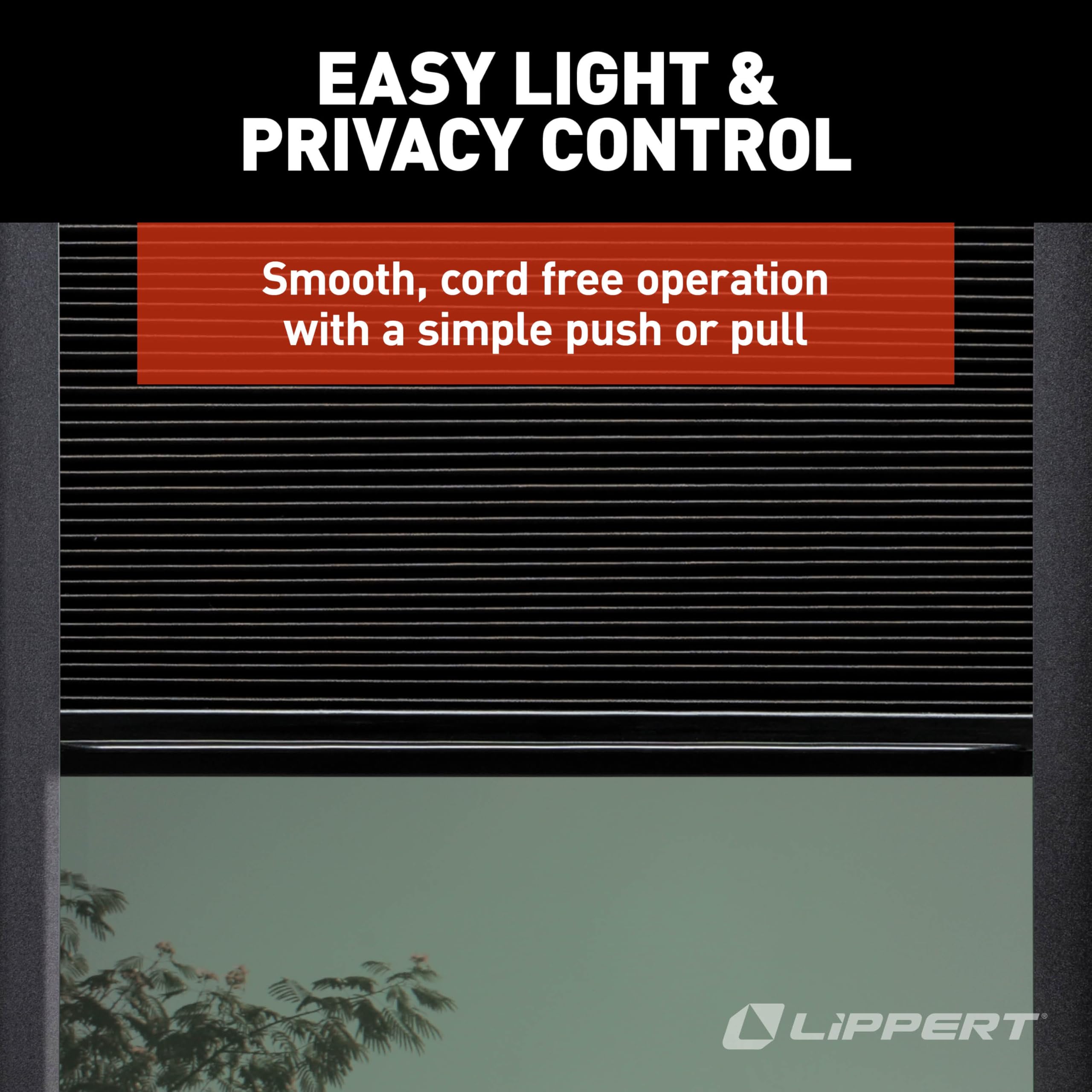 Lippert EcoCell in an RV parked at a campground improving privacy and comfort