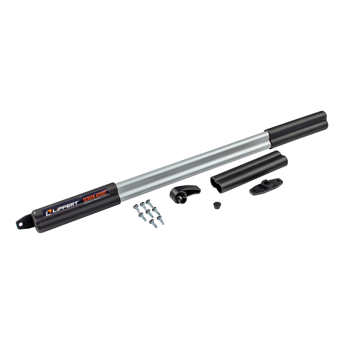 Lippert Components front view of full-width push bar showing stable exit benefit