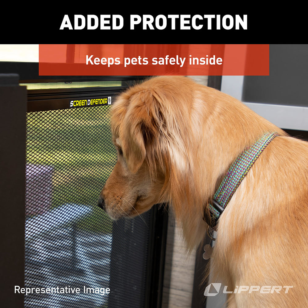 Lippert Screen Defender side profile illustrating slim design and unobtrusive appearance