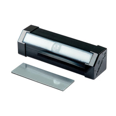 Lippert front view of step light showing compact design and easy install benefit