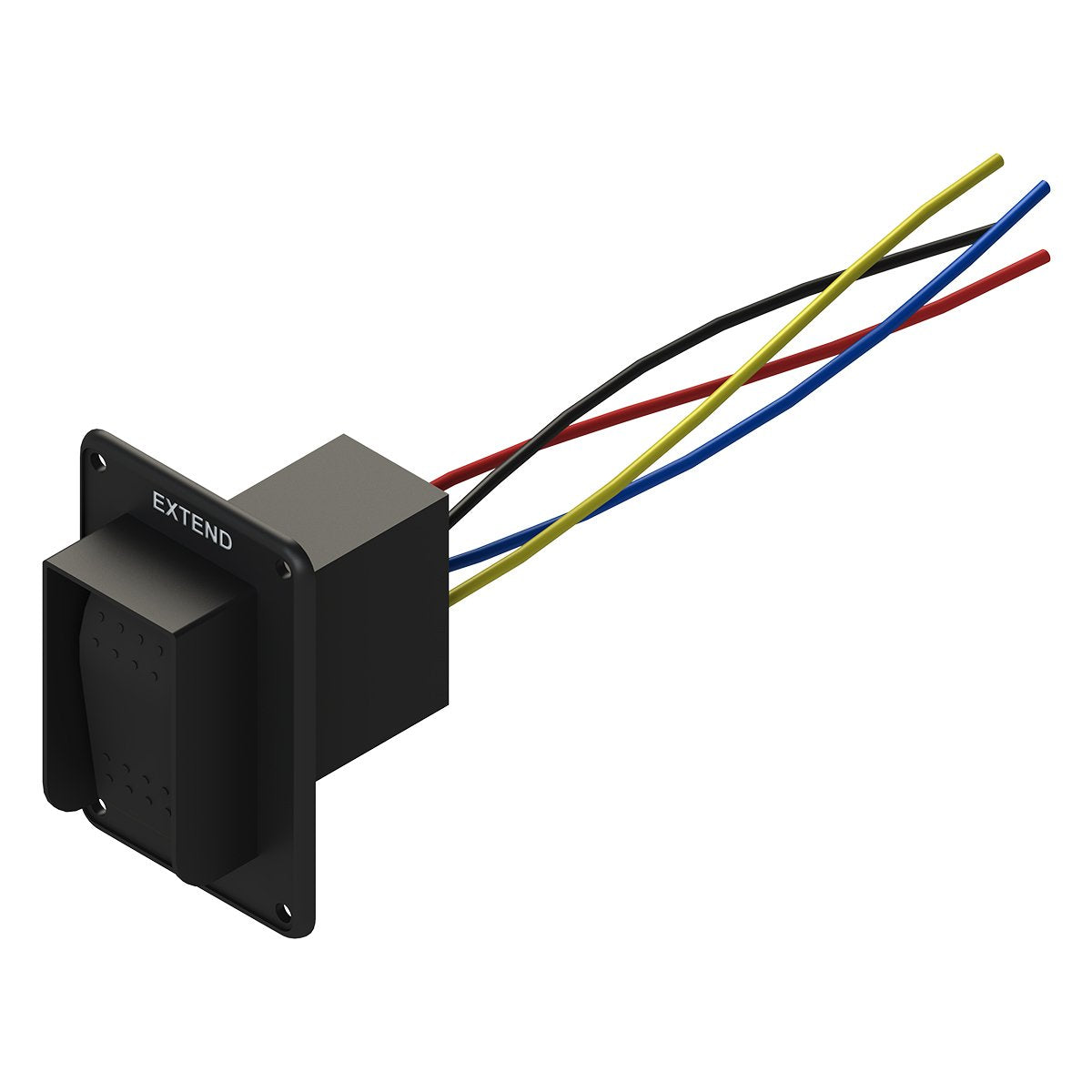 Lippert switch held in hand for size comparison and easy installation preview