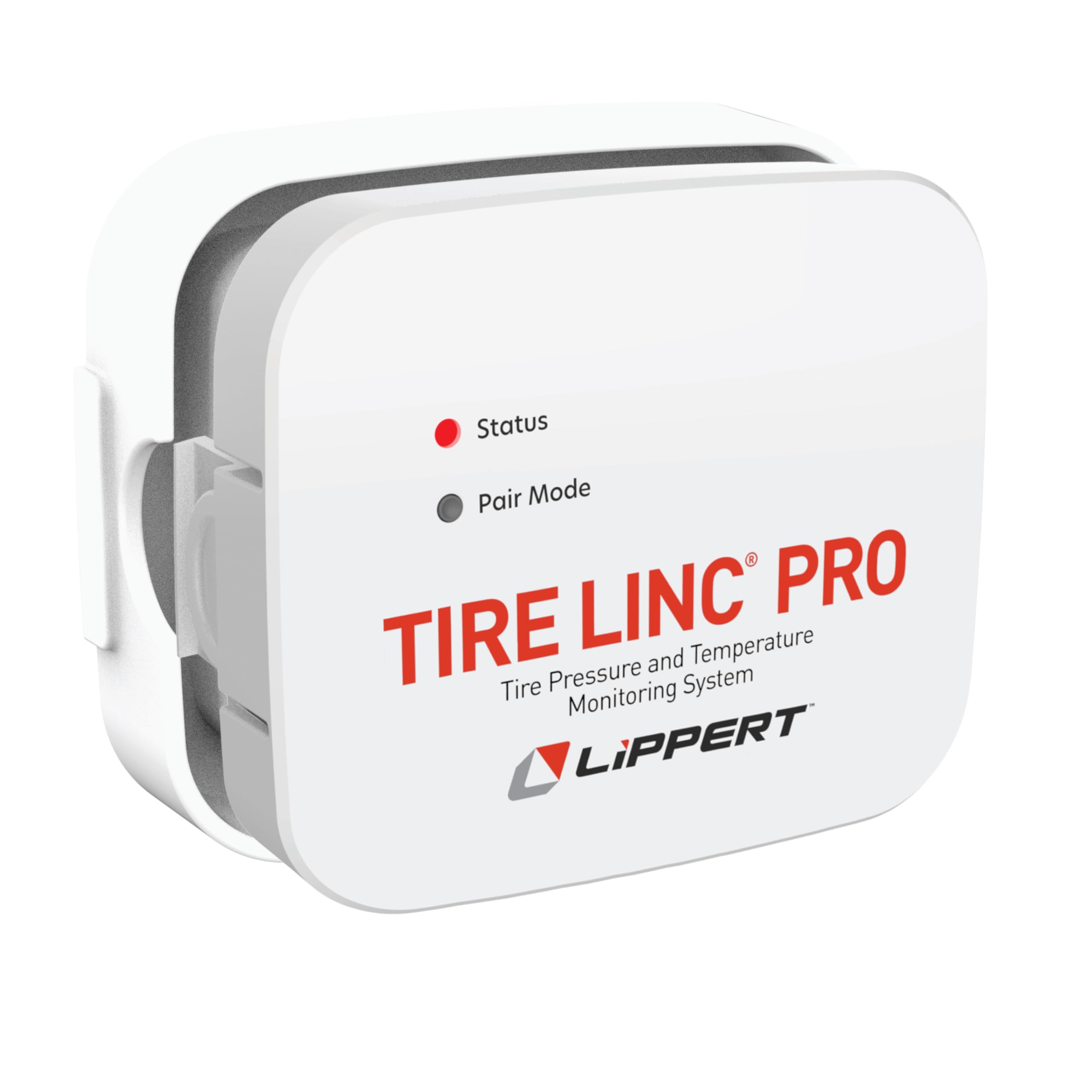 Lippert Tire Linc PRO front package showing kit components and quick setup benefit