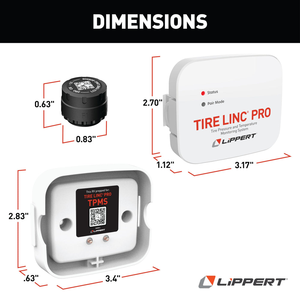 Lippert external stem sensor close-up illustrating durable construction and reliability