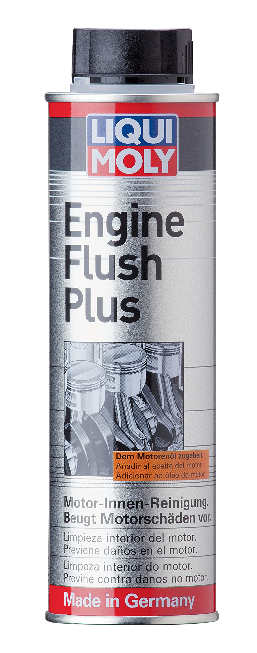 Liqui Moly front bottle view showing label and 300ml volume, promoting easy use