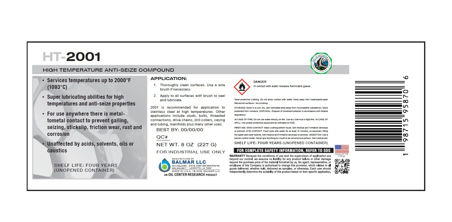 Liquid-O-Ring HT-2001 packaging with Made in USA mark indicating trusted domestic manufacture