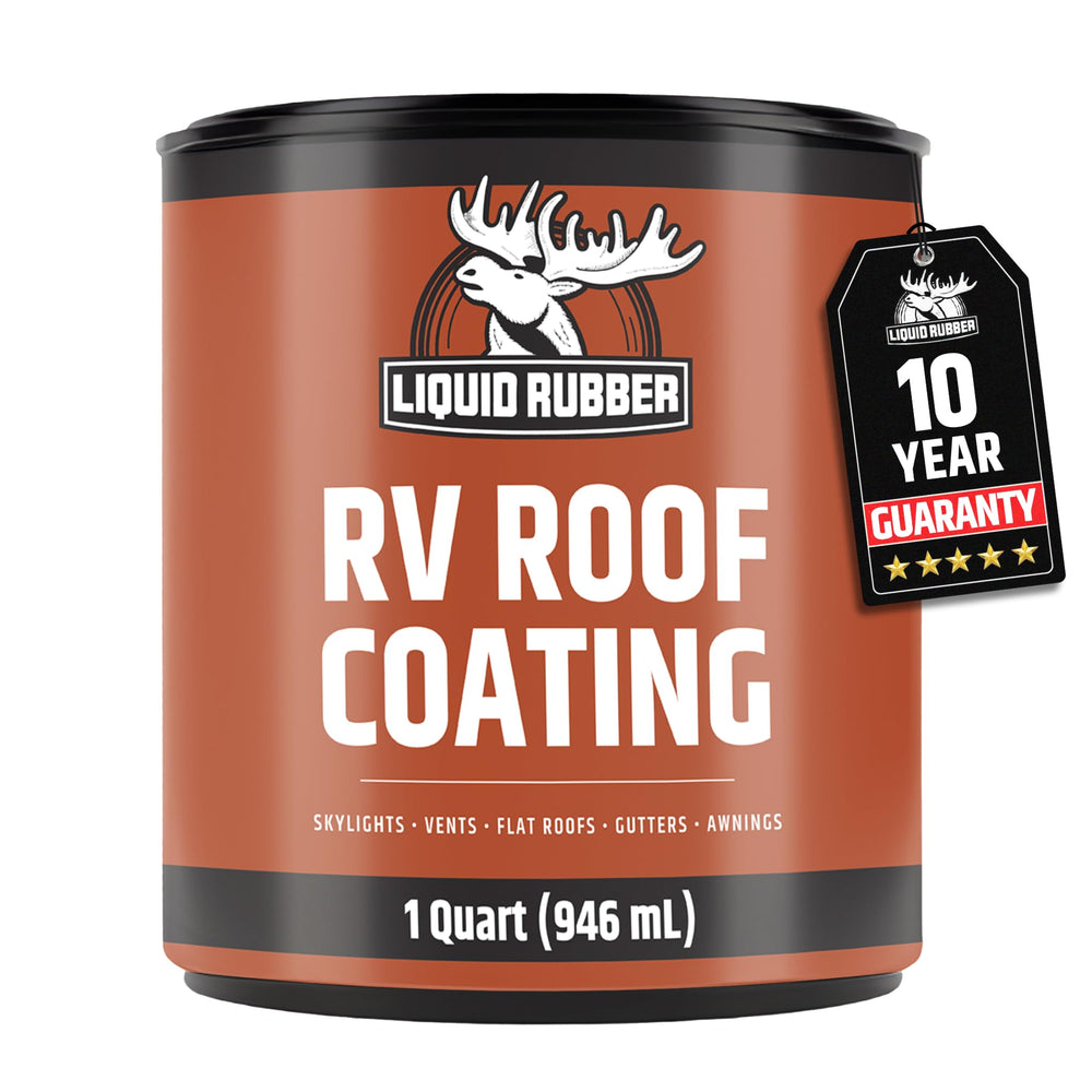 Liquid Rubber quart can front view showing product label and branding benefits