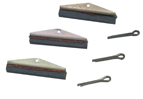 Lisle 10500 close-up of 240-grit square-ended stones for end-to-end honing