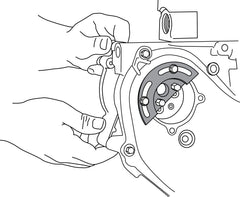 Lisle 13800 in use on Ecotec engine securing sprocket, prevents timing slip