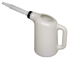 Lisle oil dispenser front view showing translucent body and benefit of visible fluid level