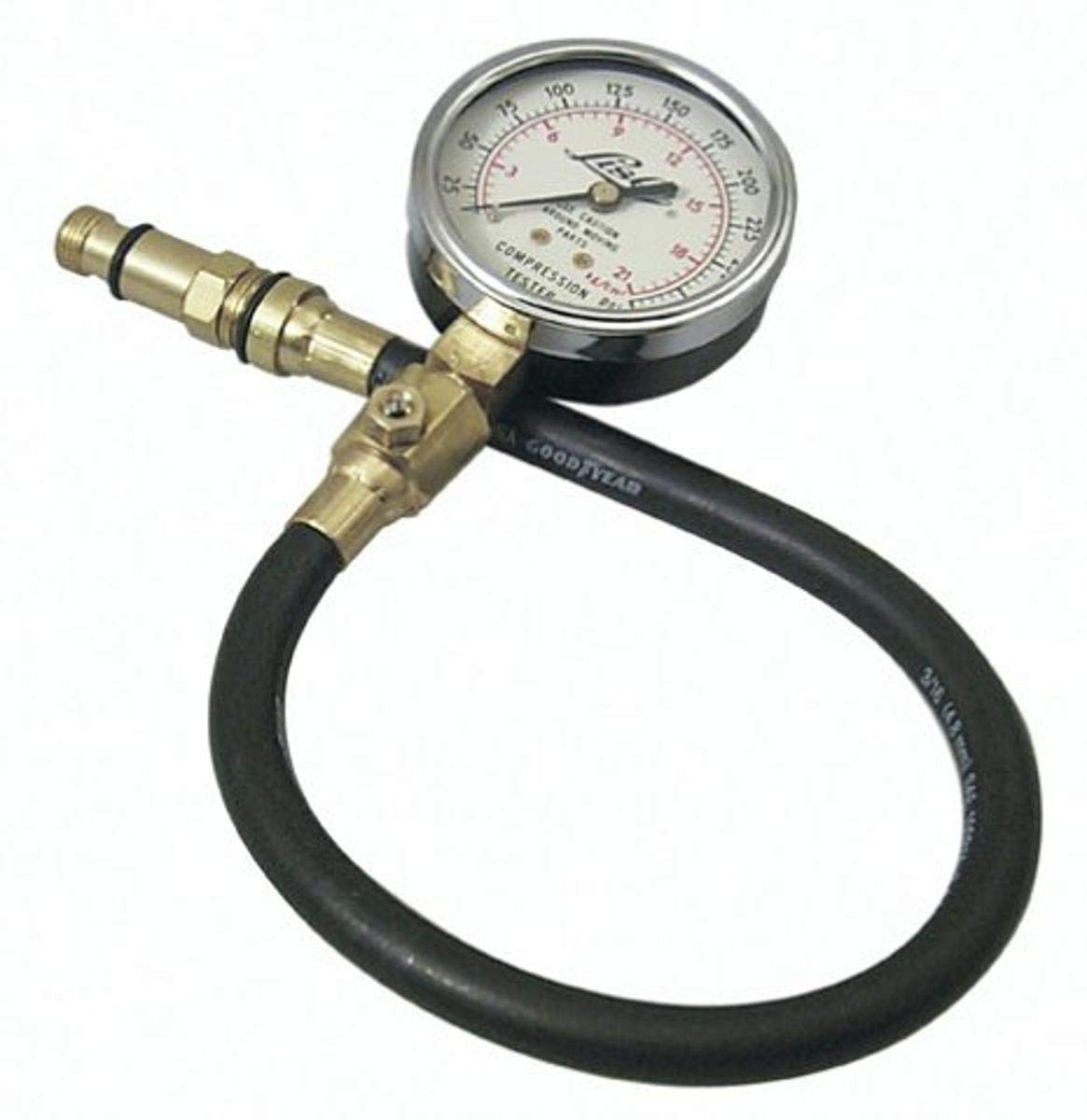 Lisle 20250 front gauge face clear reading for quick compression checks