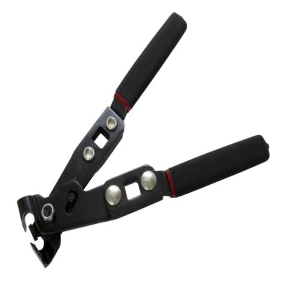 Lisle 30800 in-use compressing a CV boot ear clamp to create a secure, leak-resistant seal