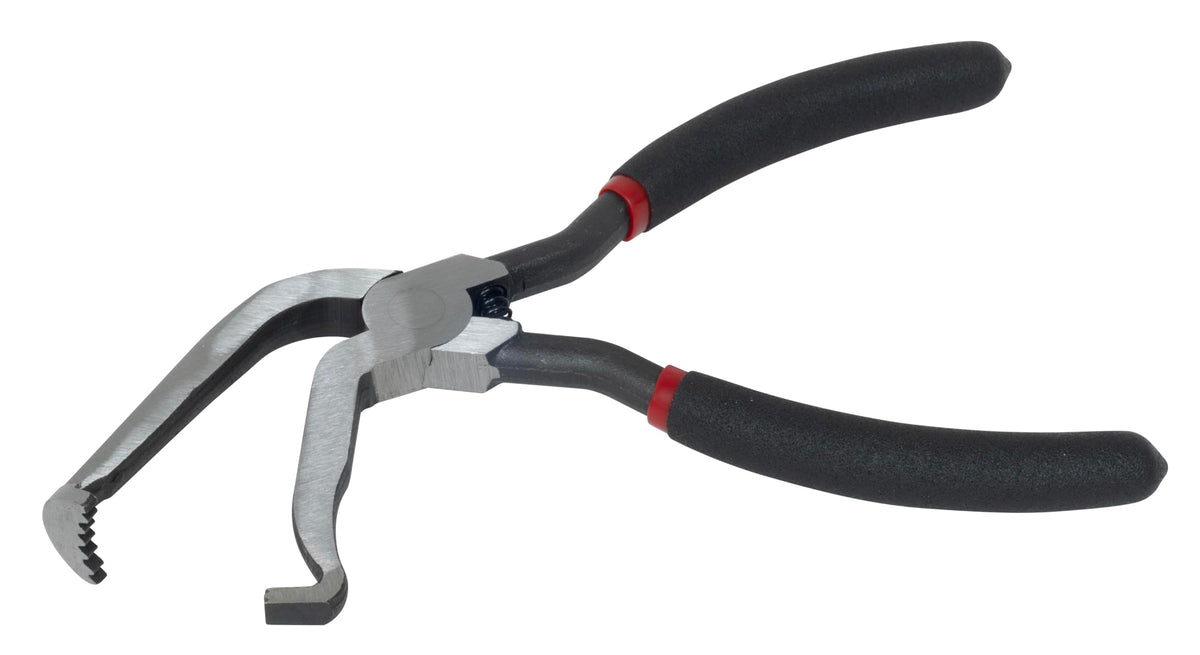 Lisle 37980 pliers front angle showing dual durometer grips for comfort