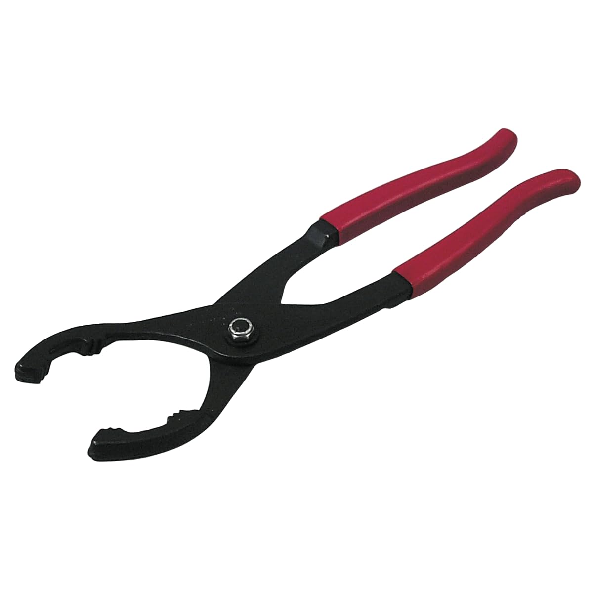 Lisle 50750 pliers front view showing angled jaws and secure grip