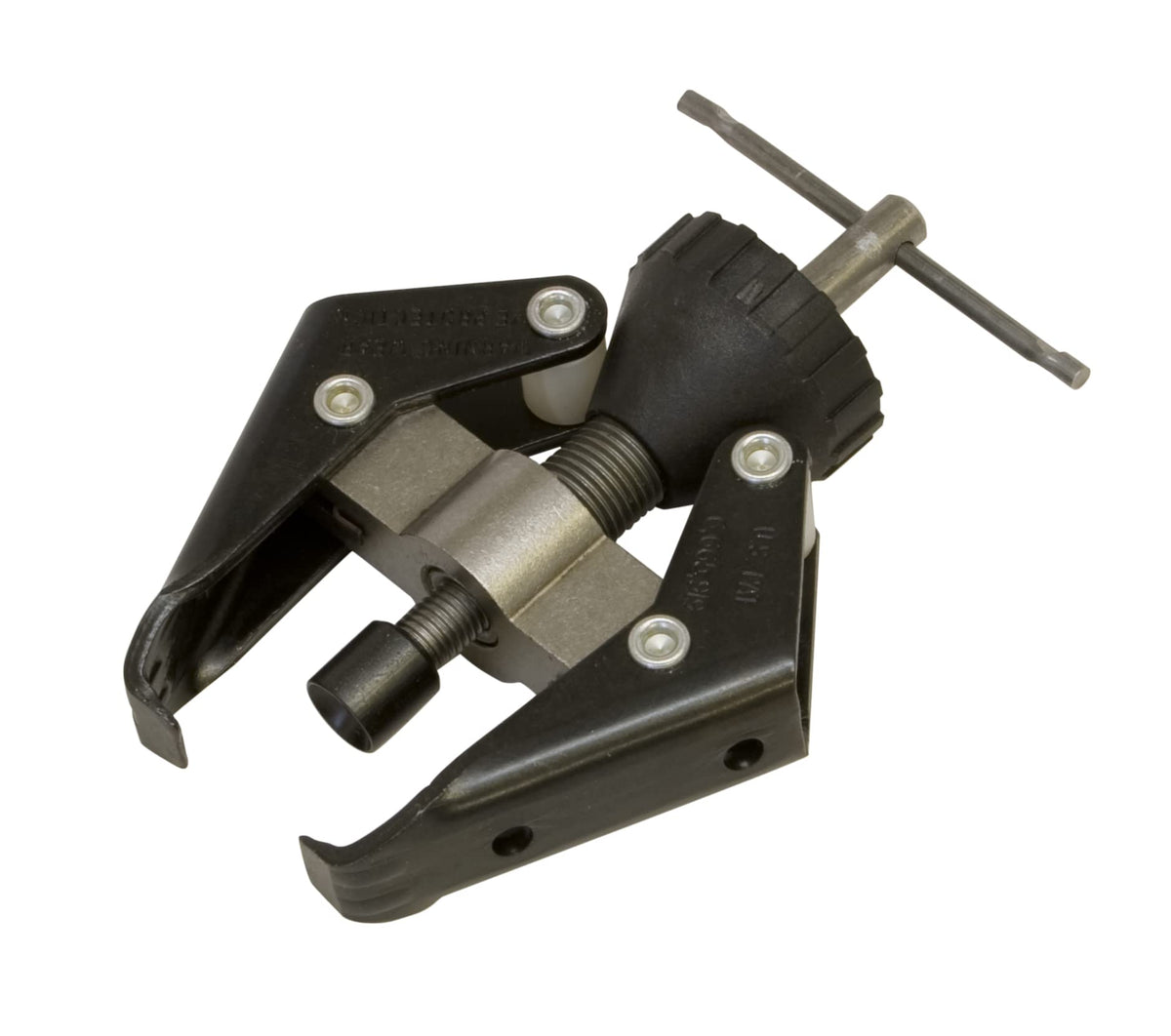 Lisle 54150 front view showing jaws and center screw for easy terminal removal