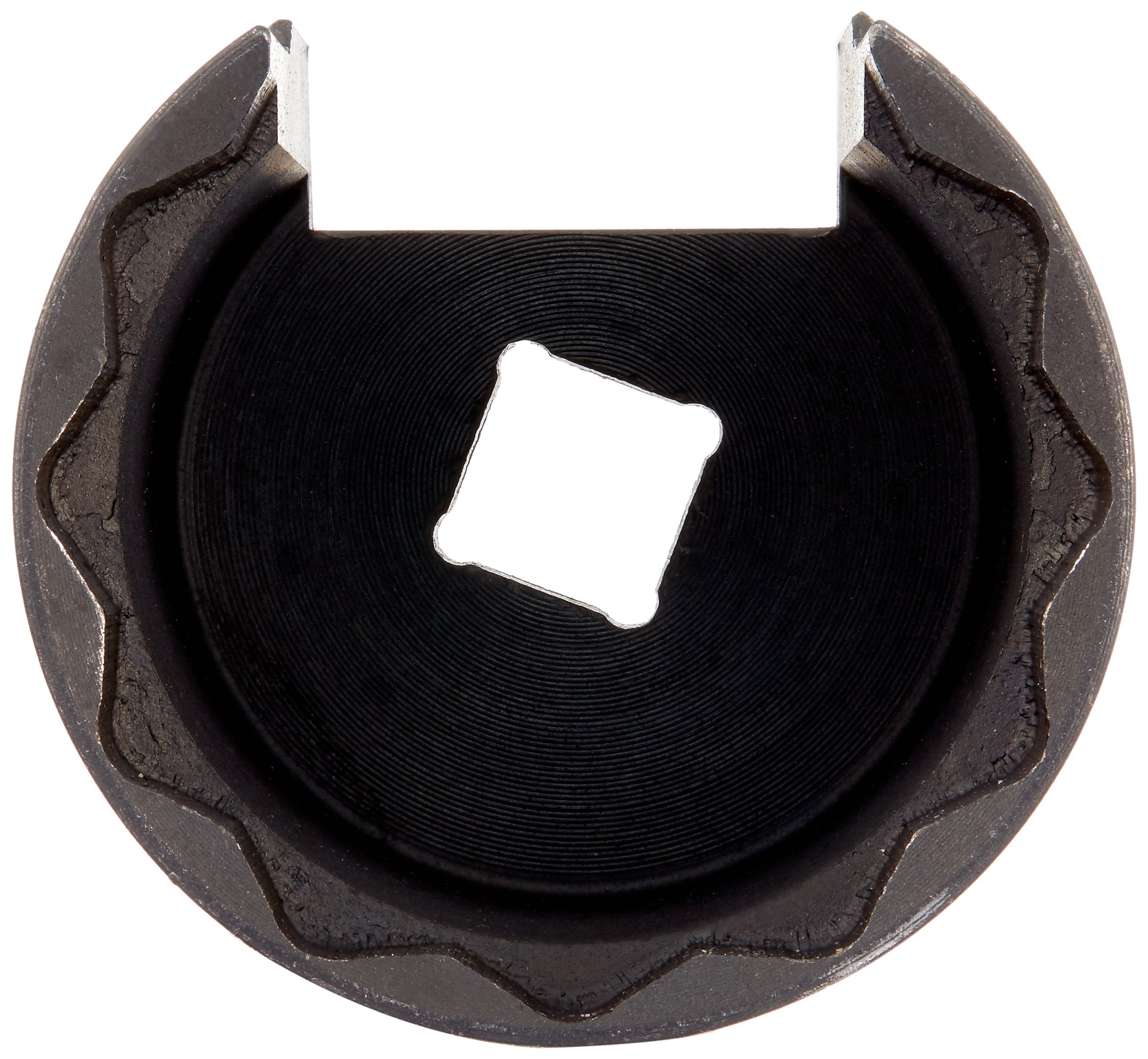 Lisle 68210 engaged on injector pressure regulator in engine bay for safe removal