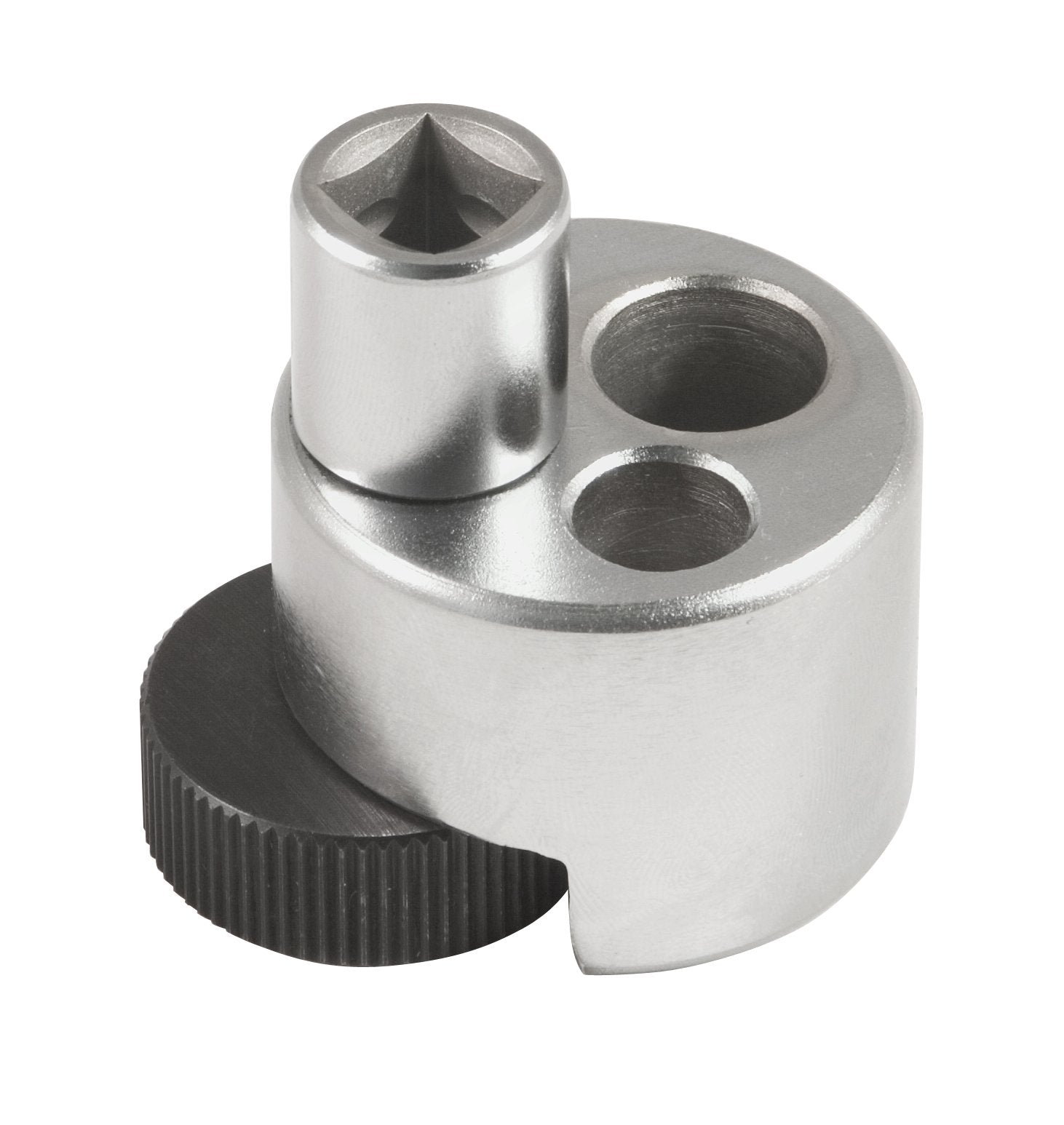 Lisle 71200 front view showing tool shape and drive opening, improving removal efficiency