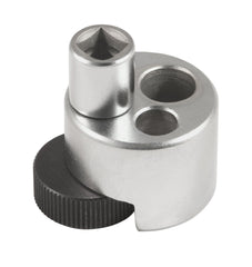Lisle 71200 front view showing tool shape and drive opening, improving removal efficiency