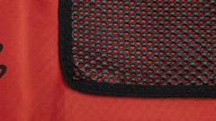 Close-up of Lisle nylon texture showing durable weave and fluid resistance