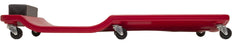 Lisle creeper urethane wheel close-up with steel bushing for smooth, quiet rolling