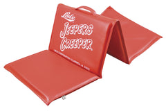Lisle fold-up creeper front view showing padded vinyl for comfortable under-vehicle work