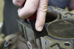 Lisle carbide tip closeup highlighting precision ground edge for longer cutting life