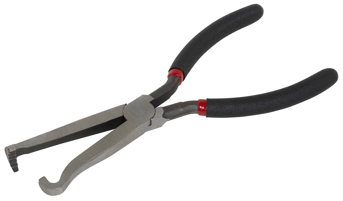 Lisle 37960 front view showing 8-inch pliers and dual-durometer grips for secure control