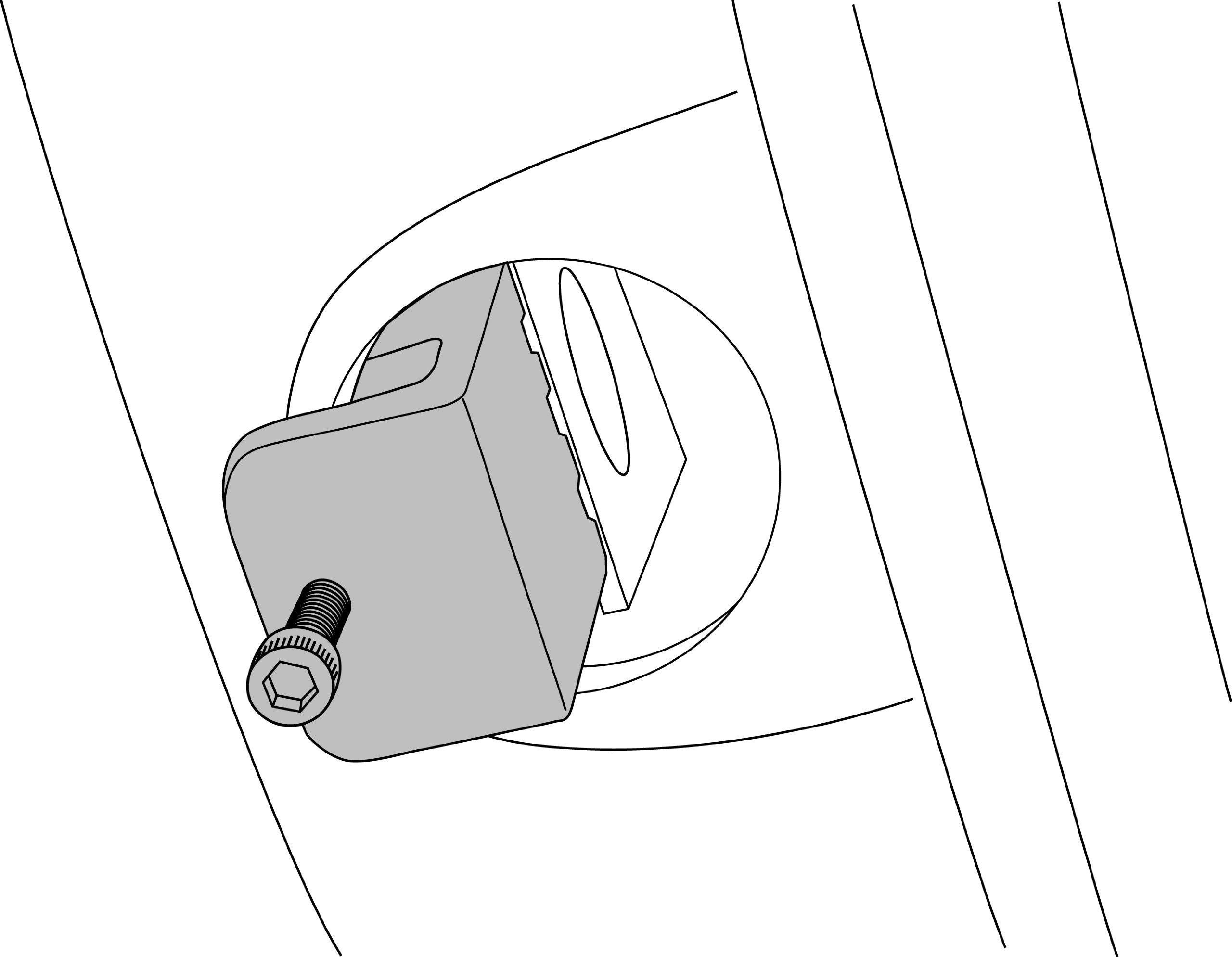 Lisle 22100 installed at transmission access engaging flywheel to prevent rotation