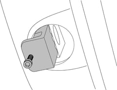 Lisle 22100 installed at transmission access engaging flywheel to prevent rotation