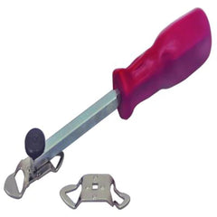 Lisle 47000 close-up of double-ended tips and eyelets for precise strip feeding