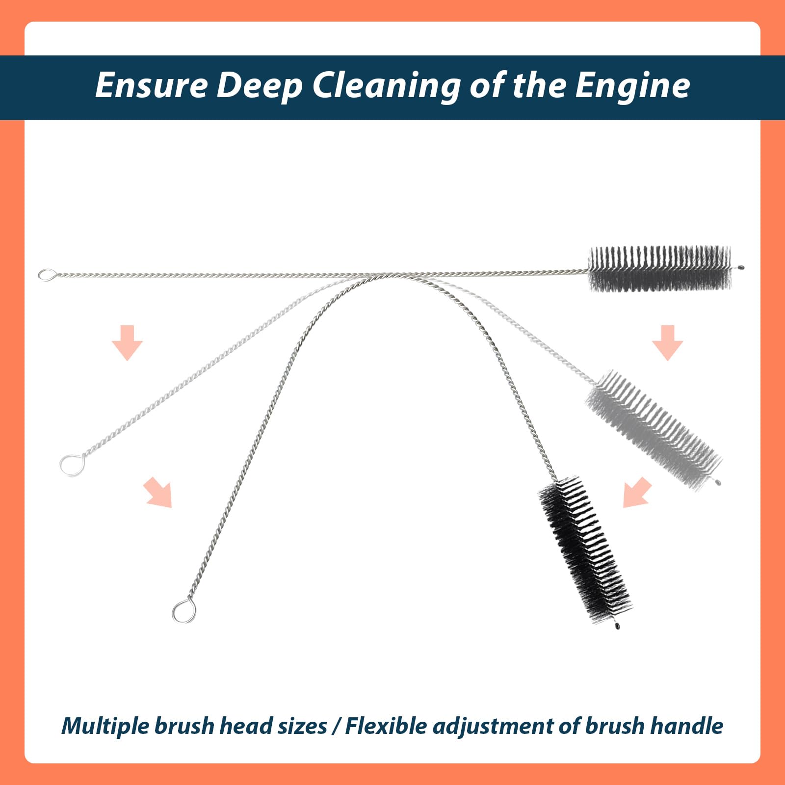 Lisnhlin brush being rinsed to show easy maintenance and reuse