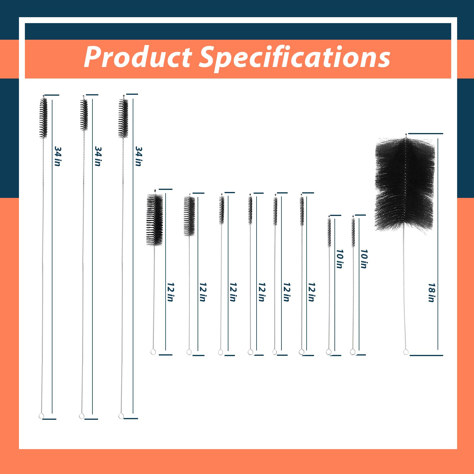 Lisnhlin nylon bristle close-up safe on painted and plastic surfaces
