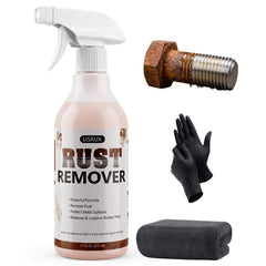 LISRUX front packaging 17 fl oz showing label and spray cap benefits fast removal