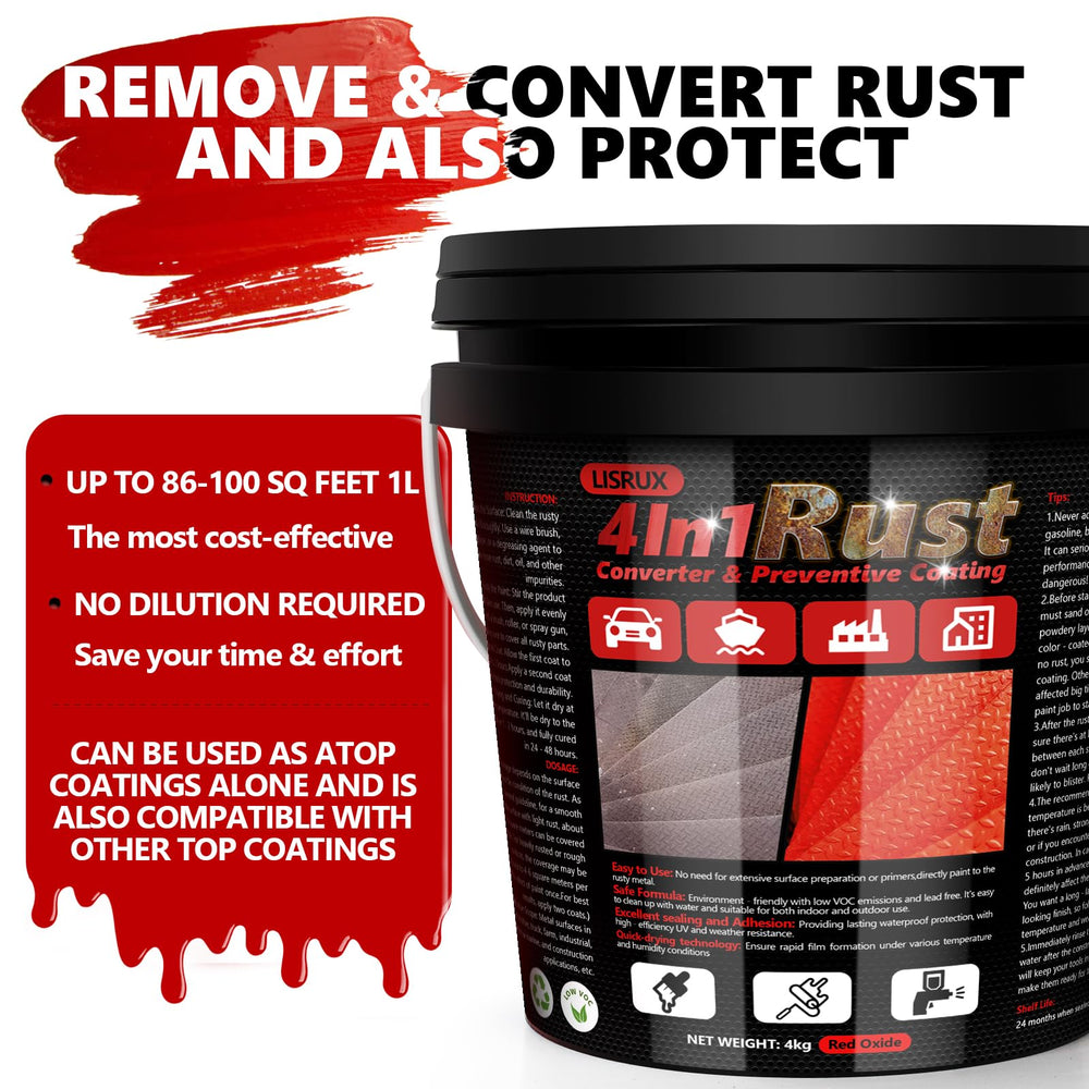 LISRUX rust converter texture closeup showing smooth consistency for easy brushing