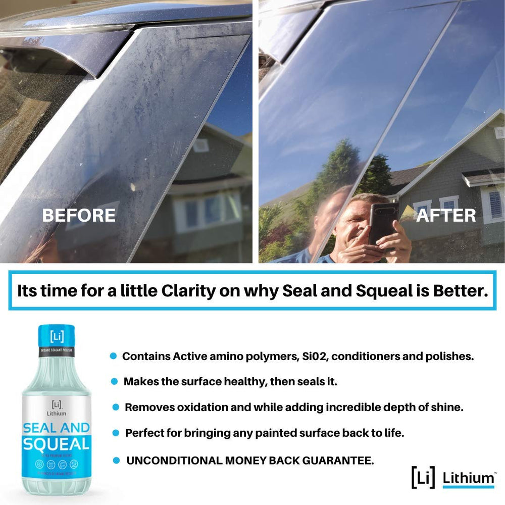 Lithium Auto Elixirs 16 oz bottle next to a tape measure showing true size