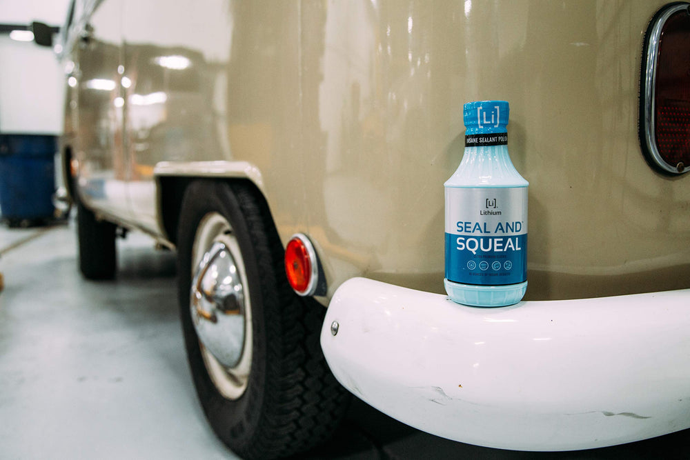 Lithium Auto Elixirs water beading on treated paint demonstrating hydrophobic protection