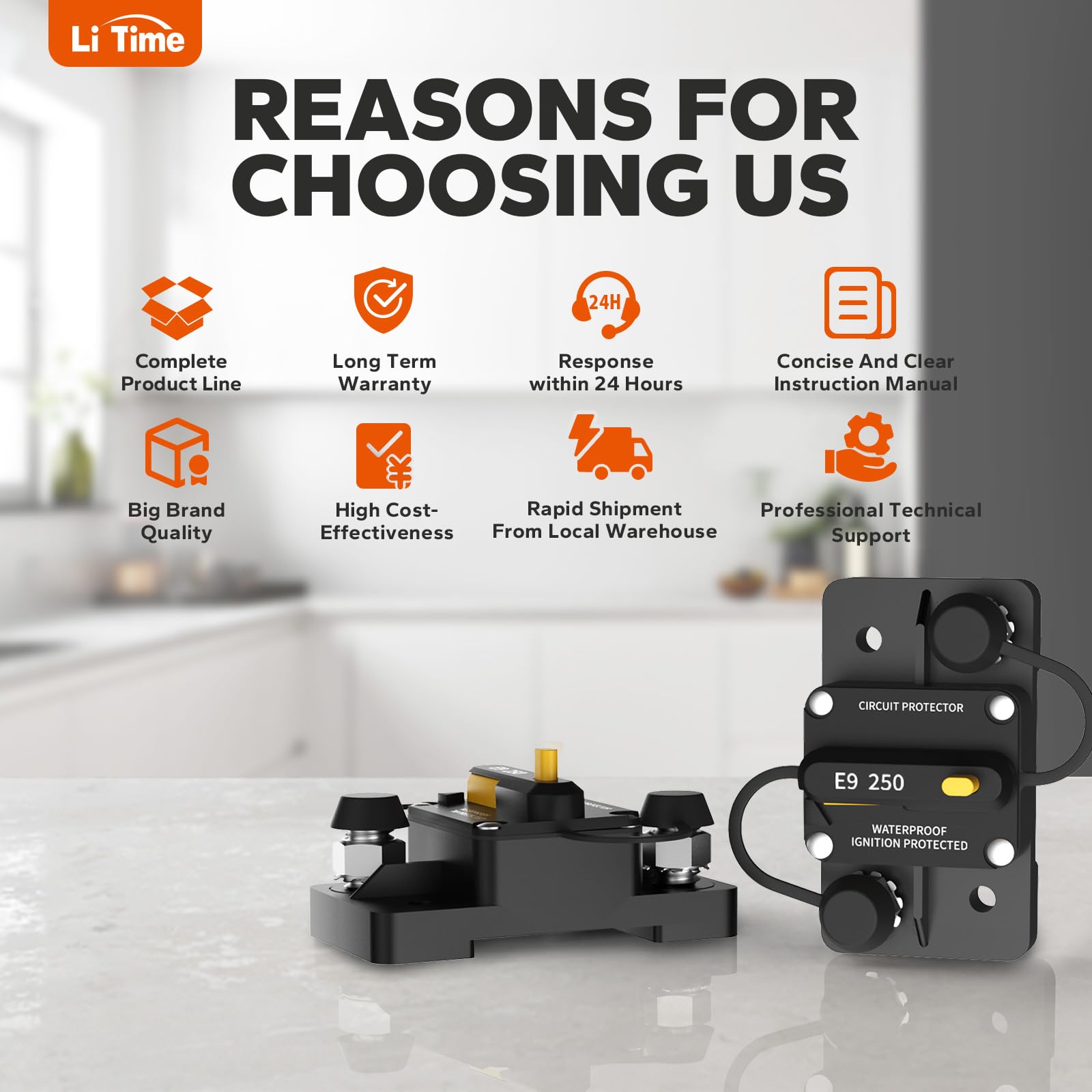 LiTime next to coin size comparison illustrating compact form factor