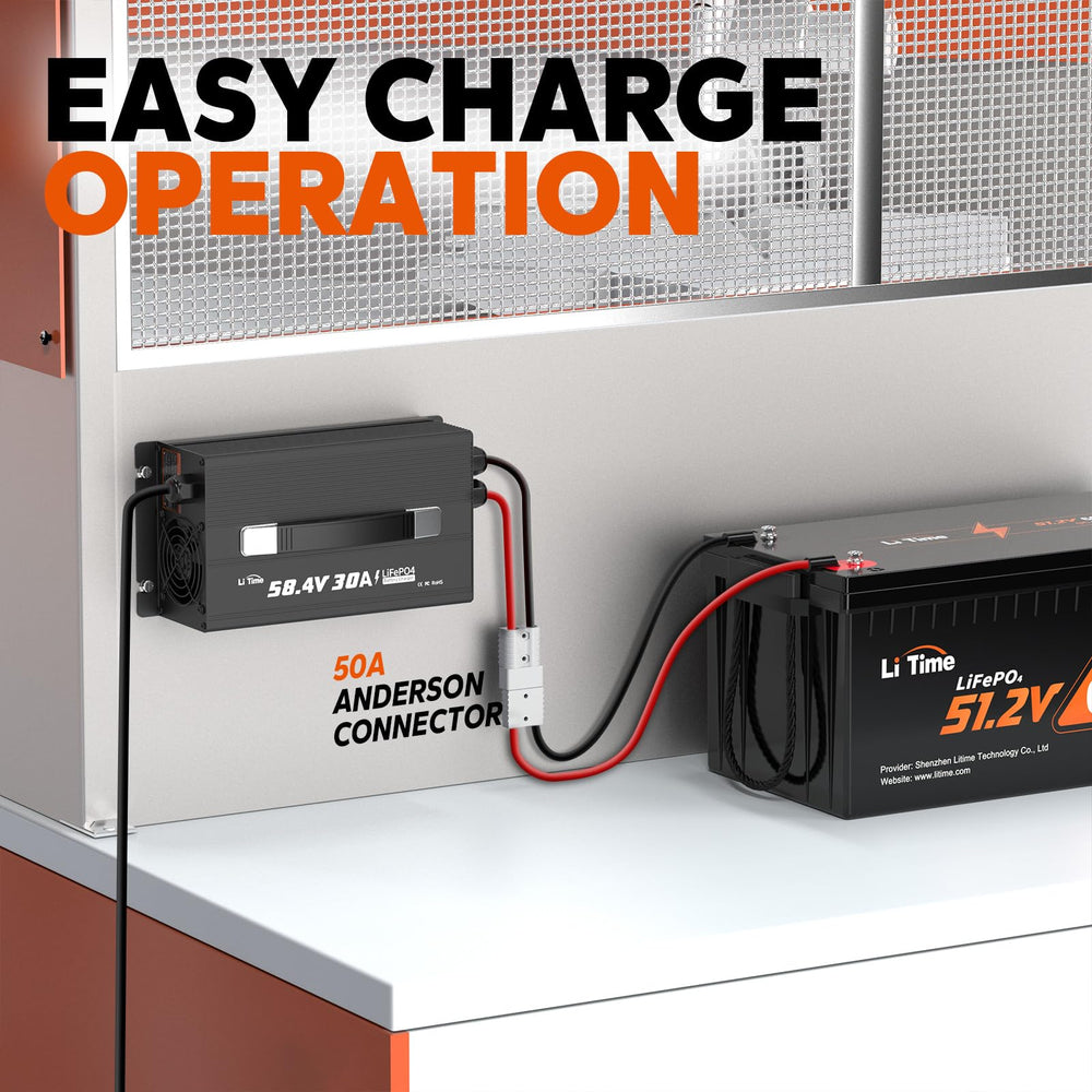 LiTime next to hand for scale, compact size saves installation space