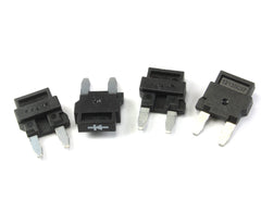 Littelfuse 02400104P close-up of diode fuse markings and contacts for reliable polarity protection