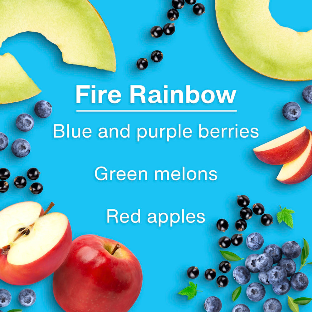 LITTLE TREES Fire Rainbow staged in bathroom for bright fruity freshness