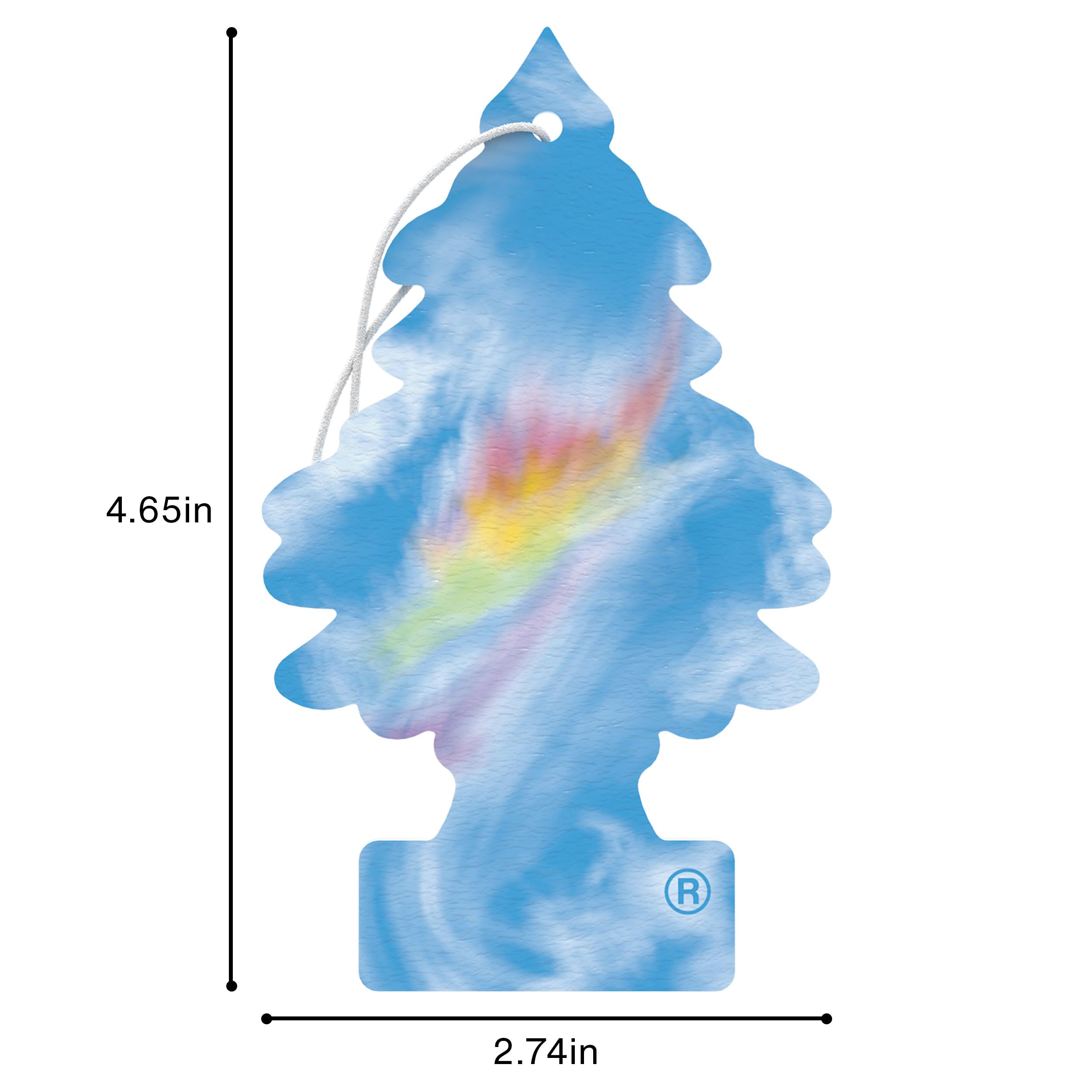 LITTLE TREES texture and color detail of Fire Rainbow illustrating scent layers