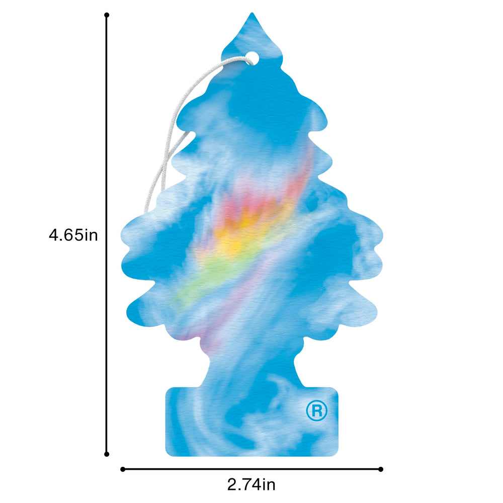 LITTLE TREES texture and color detail of Fire Rainbow illustrating scent layers