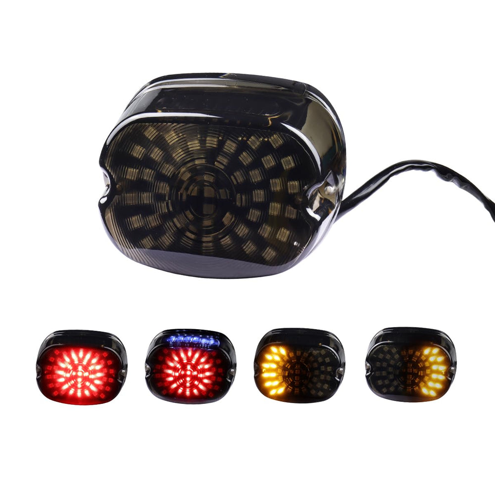 LIUJJYH front view smoked LED tail light showing clean rear styling and visibility