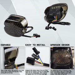LIUJJYH tail light installed on a Harley demonstrating integrated signals benefit