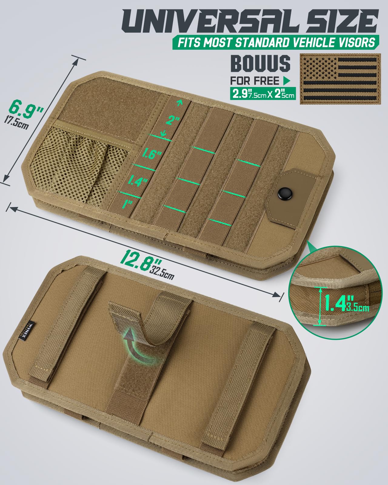 LIVANS close-up of 1000D polyester and reinforced board, ensures no sagging