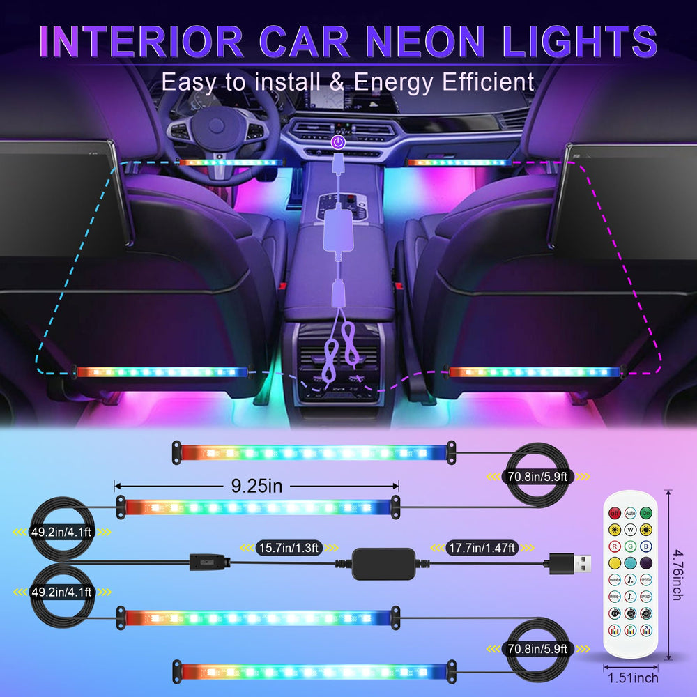 LivTee installed in car dashboard creating ambient mood